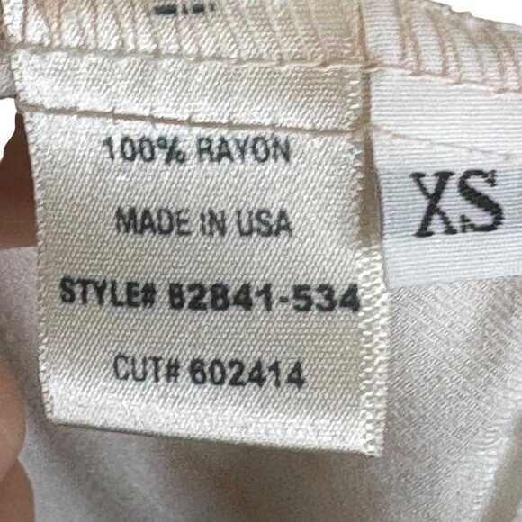 Bella Dahl Womens XS Beige Tie Dye Sleeveless Button Front Top Rayon Made In USA - Picture 6 of 7